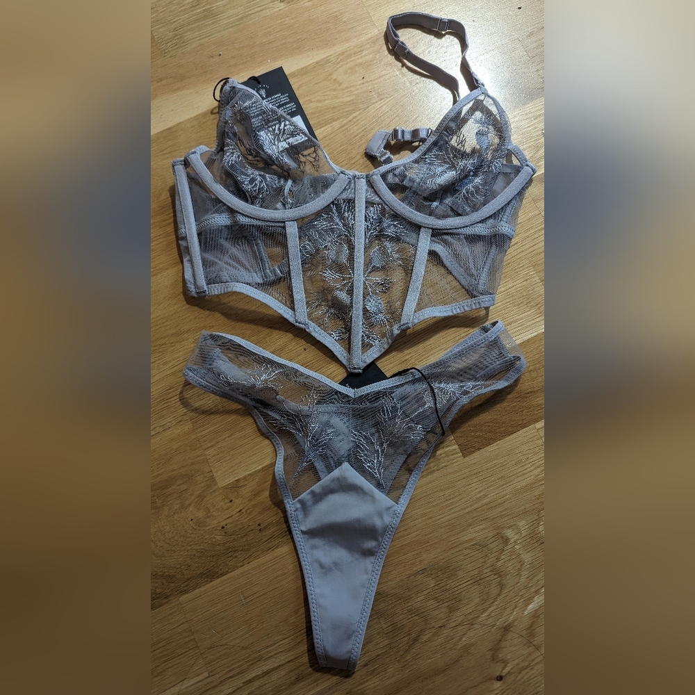 [SET] NWT Thistle and Spire Verona Bodice and Thong Bodice (adjust) S, Thong XS - Picture 5 of 5